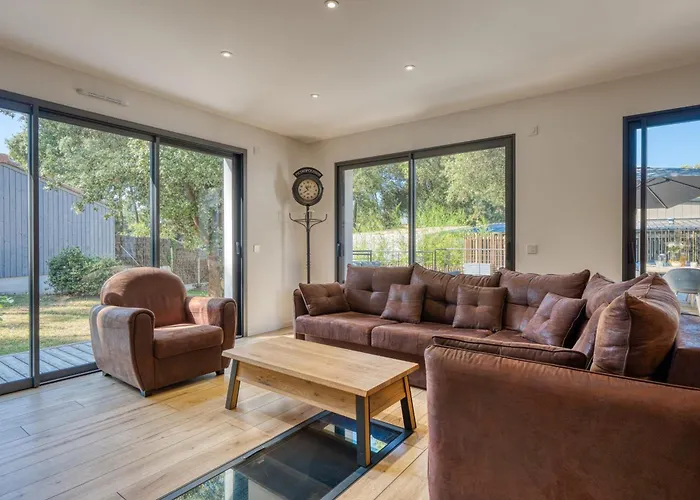 Villa des Dunes Spa 600m van strand Rolstoeltoegankelijk 8 pers * Brem Sur Mer