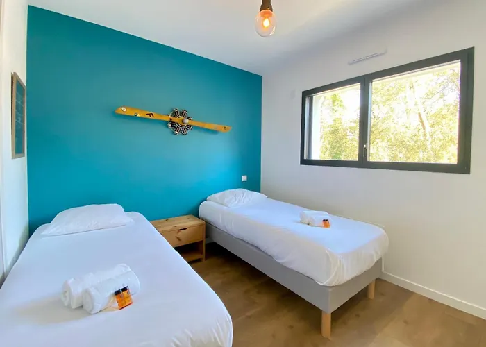 Villa Villa des Dunes Spa 600m van strand Rolstoeltoegankelijk 8 pers Brem Sur Mer